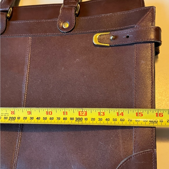 Vintage Brown Leather HIT Expandable Men’s Briefcase Attaché Bag Rare MINTY - Picture 8 of 14